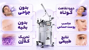 تصویر آموزشی لیفت ابرو با لیزر فوتونا